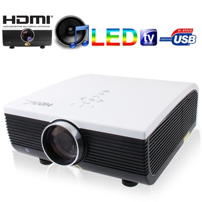 EPW900 White, 2000 ANSI Lumen Multi-media LED Projector with HDMI / VGA / TV / S-Video / USB / YPbPr / AV In Multiple Interface (Single-chip LCD + LED Technology, 1280 x 800 Pixels)(White)