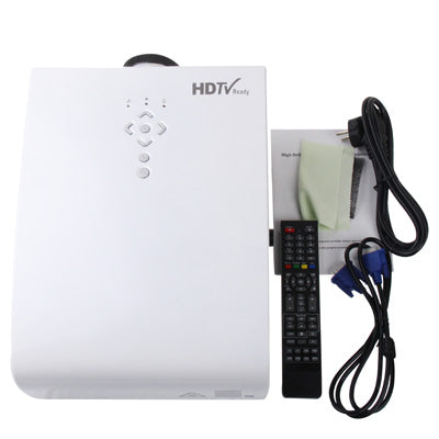 EPW900 White, 2000 ANSI Lumen Multi-media LED Projector with HDMI / VGA / TV / S-Video / USB / YPbPr / AV In Multiple Interface (Single-chip LCD + LED Technology, 1280 x 800 Pixels)(White)