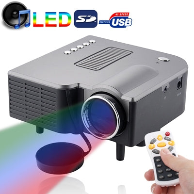 50 ANSI Lumens Portable Multimedia Entertainment LED Projector with Speaker / Remote Control, Supports USB Flash Disk / SD Card / VGA / AV In (Single-chip LCD Technology, 320 x 240 Resolution)