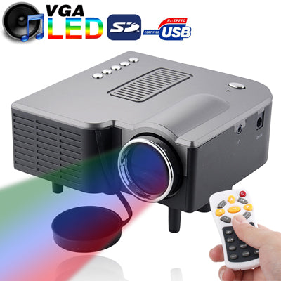 50 ANSI Lumens Portable Multimedia Entertainment LED Projector with Speaker / Remote Control, Supports USB Flash Disk / SD Card / VGA / AV In (Single-chip LCD Technology, 320 x 240 Resolution)