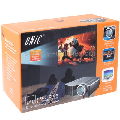 50 ANSI Lumens Portable Multimedia Entertainment LED Projector with Speaker / Remote Control, Supports USB Flash Disk / SD Card / VGA / AV In (Single-chip LCD Technology, 320 x 240 Resolution)