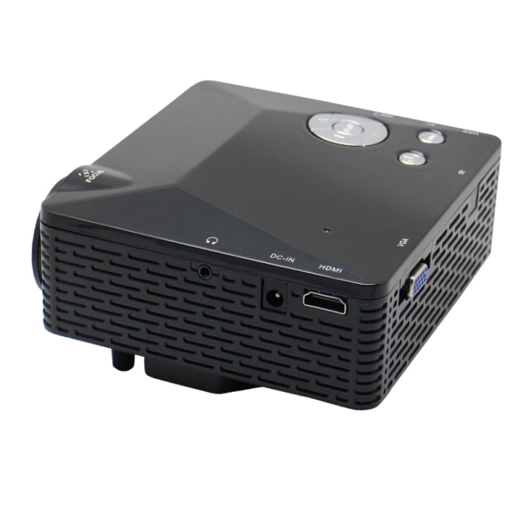 PRJ-BL18 Black, 60 Lumens Mini Projector, Support AV / VGA / USB / SD / HDMI Multiple Interface