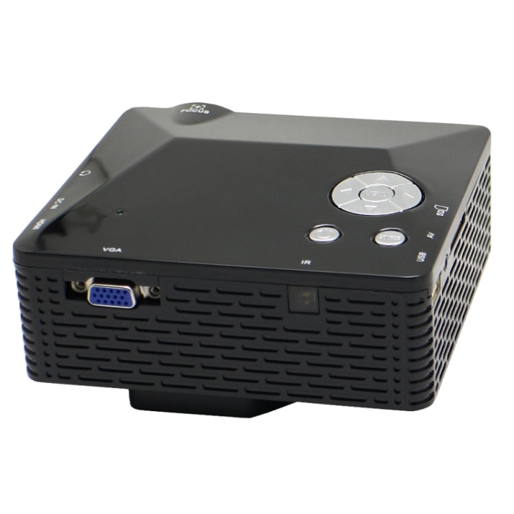 PRJ-BL18 Black, 60 Lumens Mini Projector, Support AV / VGA / USB / SD / HDMI Multiple Interface