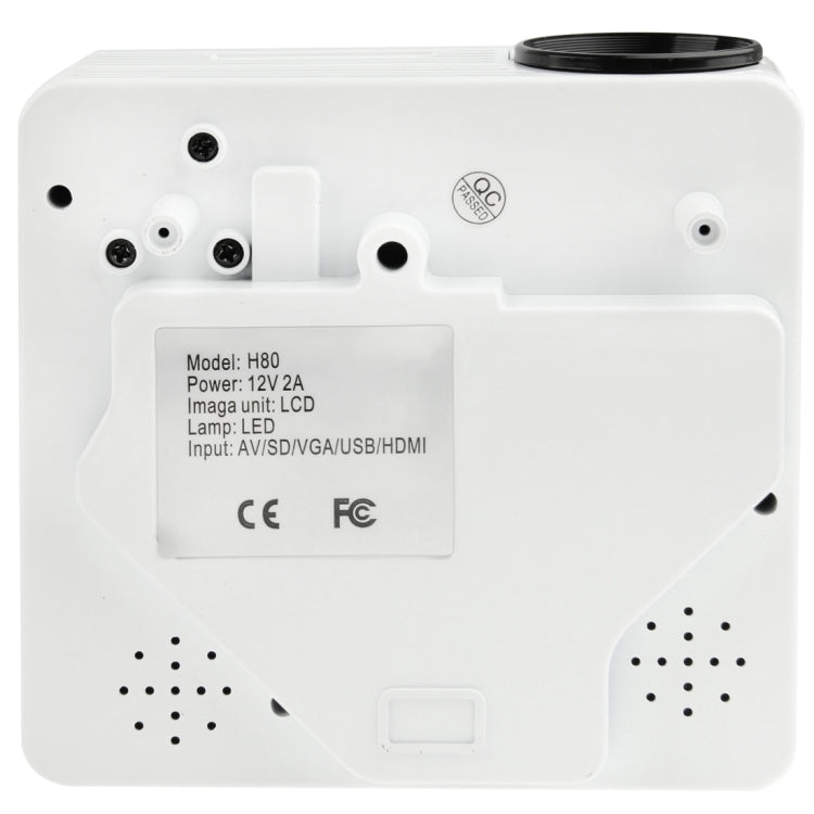 H80 Mini 80 lumens 640 x 480 HD Multimedia LED Projector