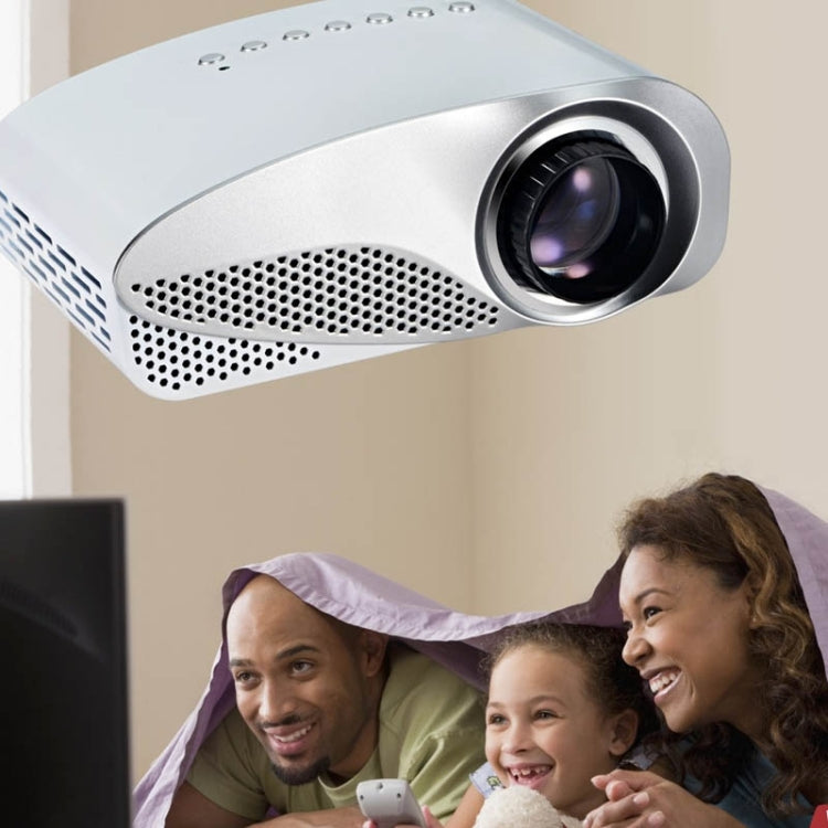 Vivibright GP8S Portable Micro Projector Home Theater Projector with Remote Control, 2.4 inch LCD Panels, Support USB / SD / HDMI