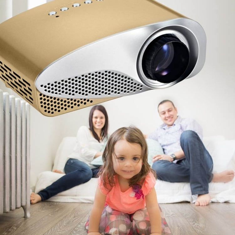 Vivibright GP8S Portable Micro Projector Home Theater Projector with Remote Control, 2.4 inch LCD Panels, Support USB / SD / HDMI