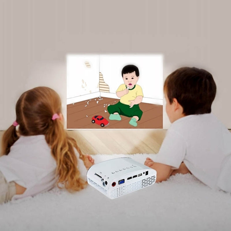 Vivibright GP8S Portable Micro Projector Home Theater Projector with Remote Control, 2.4 inch LCD Panels, Support USB / SD / HDMI
