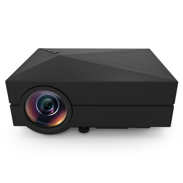 GM60 1000LM 800x480P LED Projector for Home Theater, Support HDMI / VGA / AV-in / SD / USB(Black)