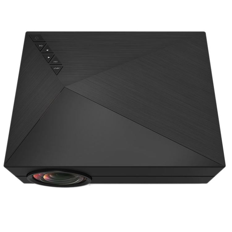 GM60 1000LM 800x480P LED Projector for Home Theater, Support HDMI / VGA / AV-in / SD / USB(Black)