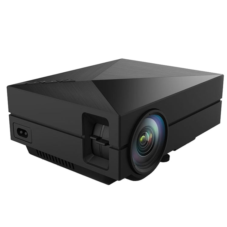 GM60 1000LM 800x480P LED Projector for Home Theater, Support HDMI / VGA / AV-in / SD / USB(Black)