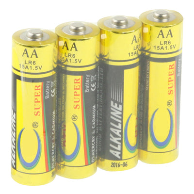 High Quality 1.5V AA LR6 15A Long Lasting Alakaline Battery (4pcs in one packaging, the price is for 4pcs)