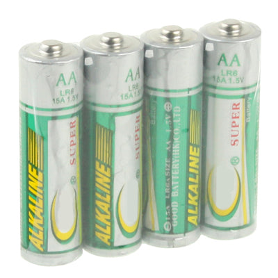 4 PCS 1.5V AA LR6 15A Long Lasting Alakaline Battery