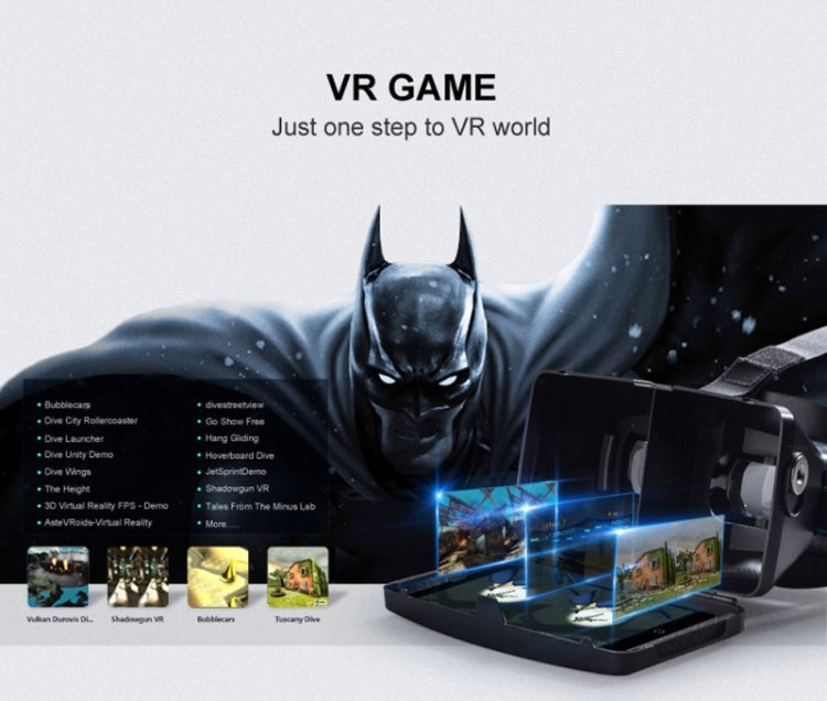 Universal Virtual Reality 3D Video Glasses for 3.5 to 5.5 inch Smartphones