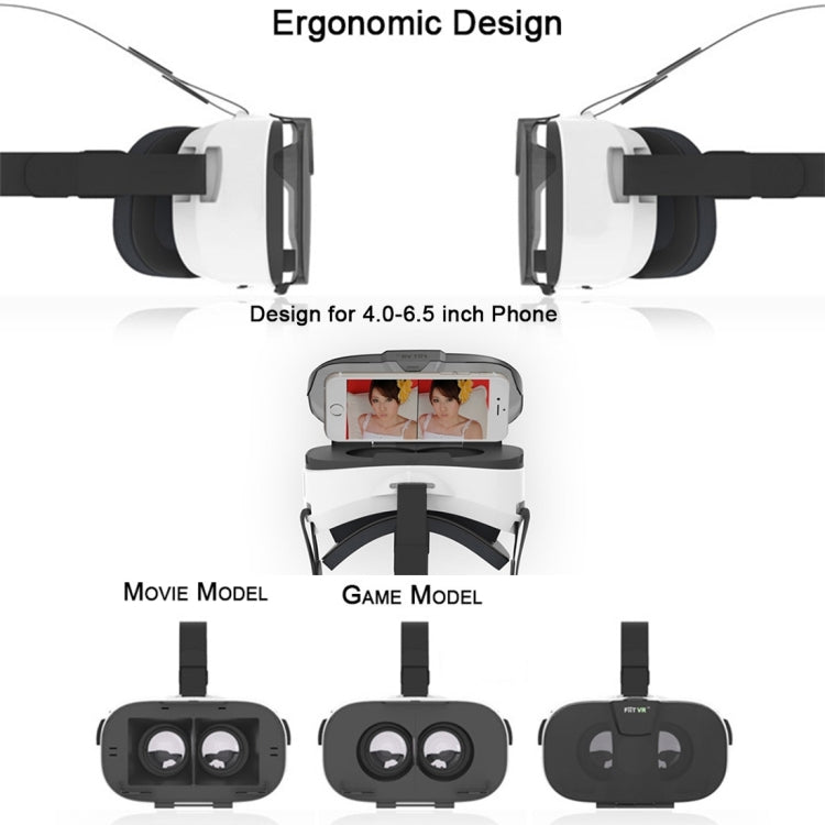 FIIT VR Universal Virtual Reality 3D Video Glasses for 4 to 6 inch Smartphones