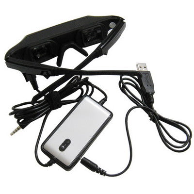 920k Pixels 3D Video Eyewear, Suitable for MP4, PDA, iPod, PS2, PS3, XBOX, DVD Player and 80 inch Virtual Image Screen (1M distance), Resolution: 640X480 VGA