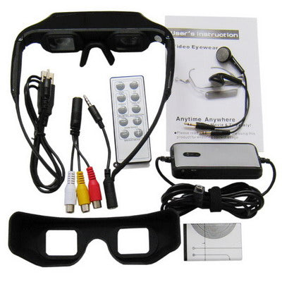 920k Pixels 3D Video Eyewear, Suitable for MP4, PDA, iPod, PS2, PS3, XBOX, DVD Player and 80 inch Virtual Image Screen (1M distance), Resolution: 640X480 VGA