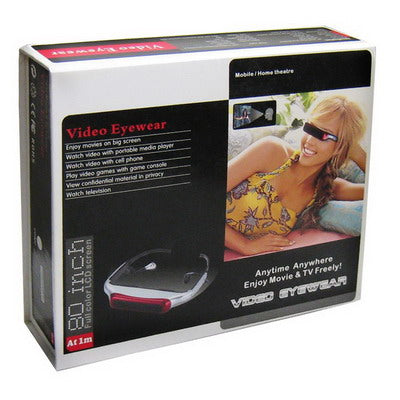 920k Pixels 3D Video Eyewear, Suitable for MP4, PDA, iPod, PS2, PS3, XBOX, DVD Player and 80 inch Virtual Image Screen (1M distance), Resolution: 640X480 VGA