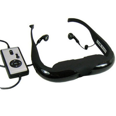 920k Pixels 3D Gaming Video Eyewear for MP4, PDA, iPod, PS2, PS3, XBOX, DVD Player and 80 inch Virtual Image Screen (1M distance), Resolution: 640X480 VGA, Support 3D video, 3D PC games(Black)