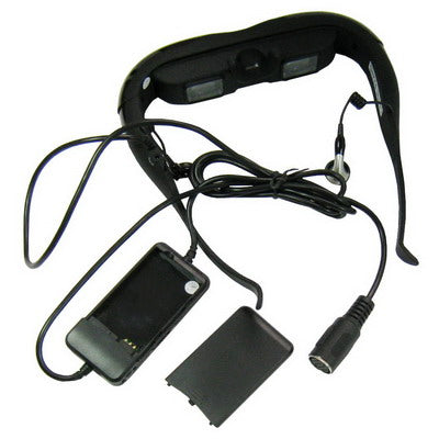 920k Pixels 3D Gaming Video Eyewear for MP4, PDA, iPod, PS2, PS3, XBOX, DVD Player and 80 inch Virtual Image Screen (1M distance), Resolution: 640X480 VGA, Support 3D video, 3D PC games(Black)