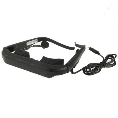72 inch Mobile Theatre/ Cinema 320K Pixels Video Glasses with Digital Panel(Black)