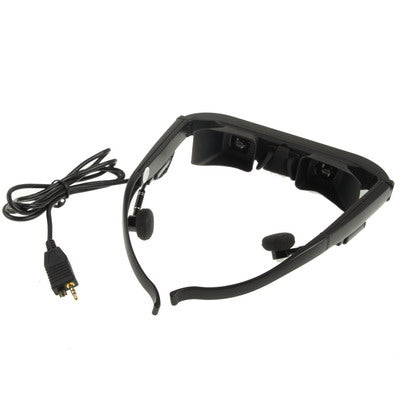 72 inch Mobile Theatre/ Cinema 320K Pixels Video Glasses with Digital Panel(Black)