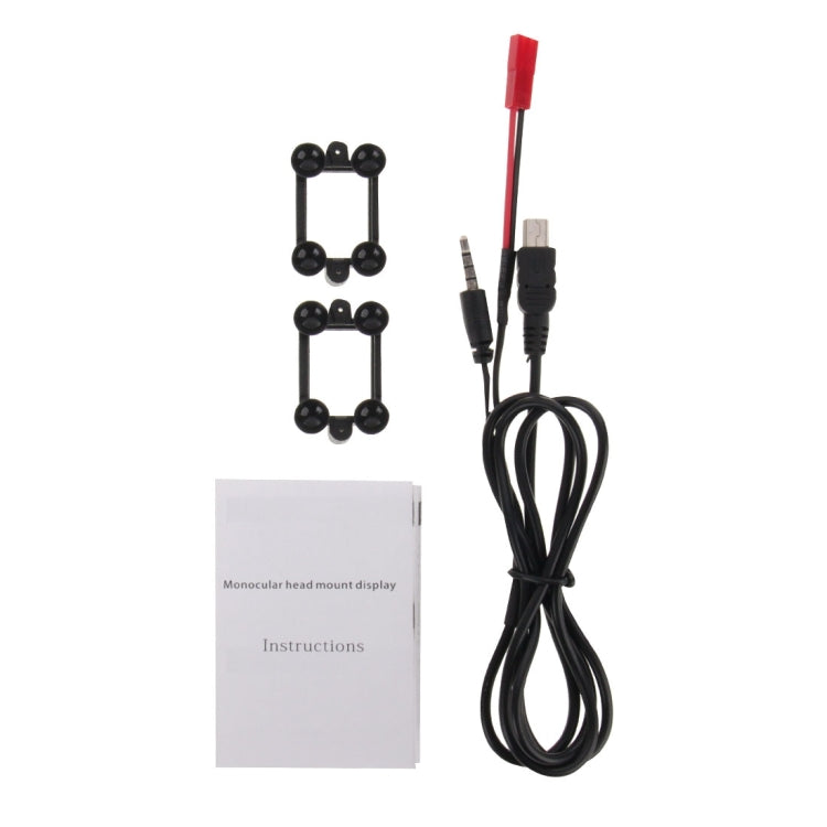 FPV Monocular Head Mount Micro Display for Aerial(Black)