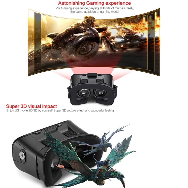 MZ100 Head-mounted Google Cardboard Version Virtual Reality DIY 3D VR Video Movie Game Glasses for iPhone 6 Plus, All 4.7-5.5 inch Smart Phones