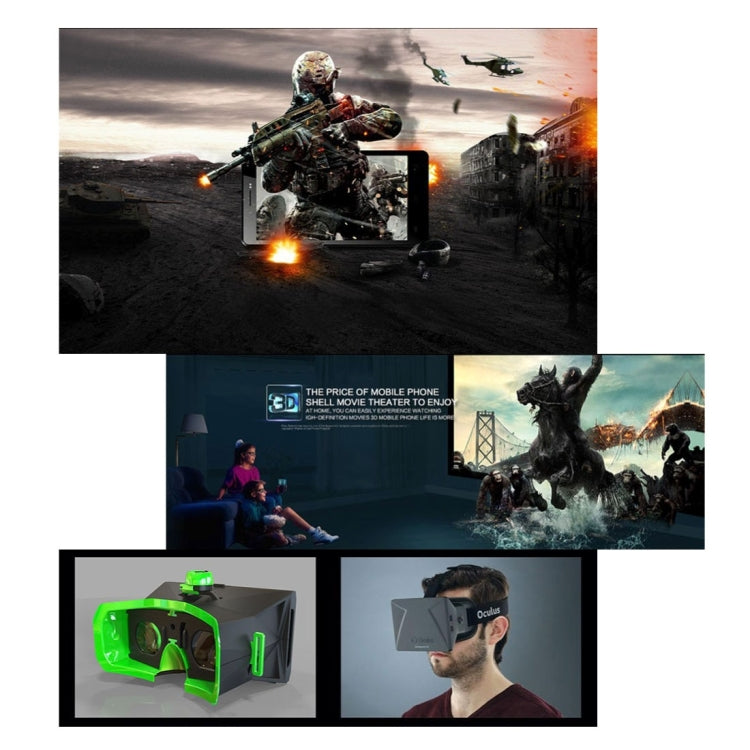 Universal Virtual Reality 3D Video Glasses for 3.5 to 6 inch Smartphones