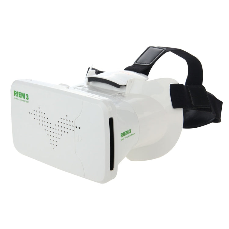 RITECH RIEM 3 Universal Virtual Reality 3D Video Glasses for 3.5 to 6 inch Smartphones(White)