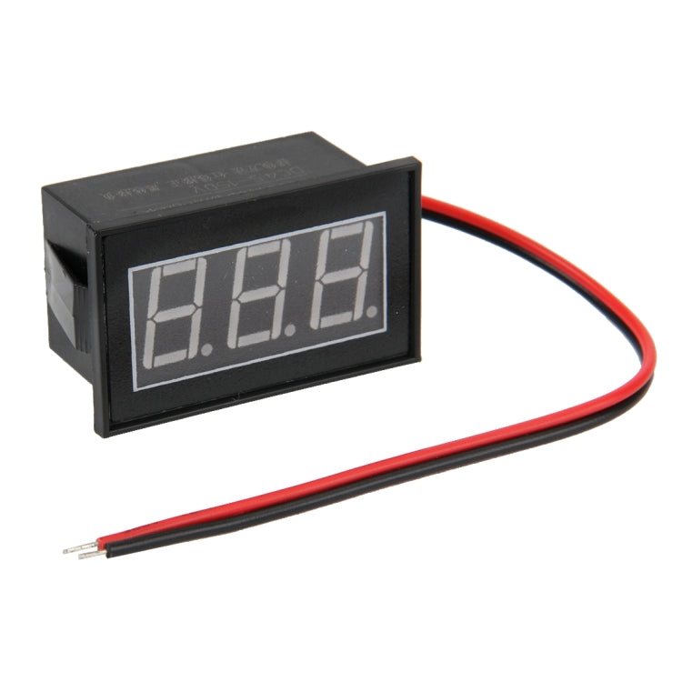 V56D 2 Wires Blue Display LED Waterproof Digital Voltage Meter, Measure Voltage: DC 4.5-150V