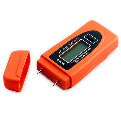 Digital LCD Moisture Meter Water Content Measure Test(Orange)