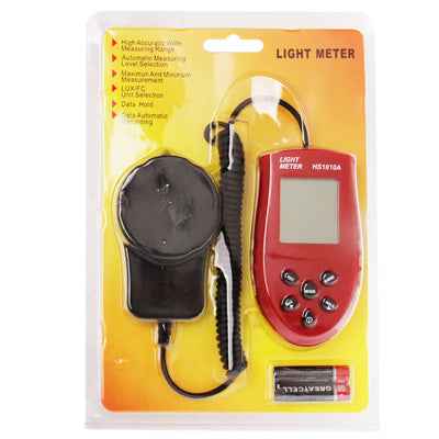 2000 / 20000 / 200000Lux, 200 / 2000 / 20000Fc Digital Light Meter
