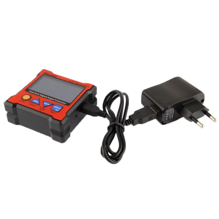 DXL360S 0.01 Degree Digital Protractor Inclinometer Level Box(Red)