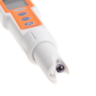 LCD Screen Display PH Meter Pen with Temperature Measurement (CT-6021A)(Orange)