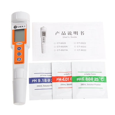 LCD Screen Display PH Meter Pen with Temperature Measurement (CT-6021A)(Orange)