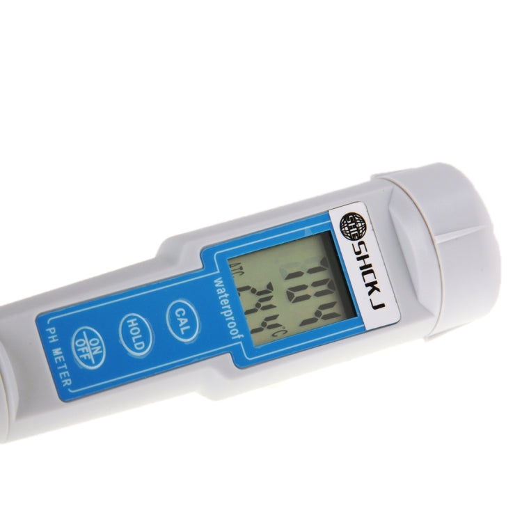 LCD Screen Display PH Meter Pen with Temperature Measurement (CT-6020)(Baby Blue)