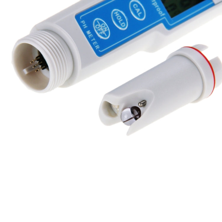 LCD Screen Display PH Meter Pen with Temperature Measurement (CT-6020)(Baby Blue)