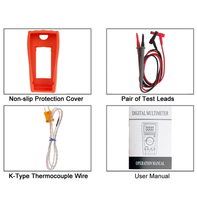 VC-97 Auto Manual Digital Multimeter Thermometer Voltmeter Tester Resistance AC DC Ohm +Dual-slope integrating A/D Converter System