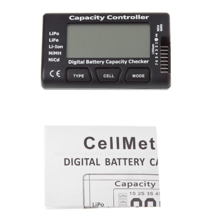 RC CellMeter-7 Digital Battery Capacity Checker LiPo LiFe Li-ion NiMH Nicd(Black)