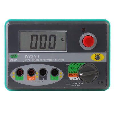DY30-1 Professional 2.7 inch LCD 1000V Digital Insulation Resistance Tester