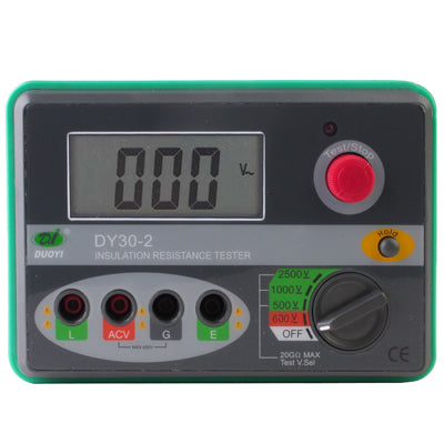 DY30-2 Professional 2.7 inch LCD 2500V Digital Insulation Resistance Tester(Green)