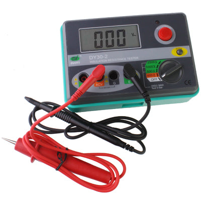DY30-2 Professional 2.7 inch LCD 2500V Digital Insulation Resistance Tester(Green)