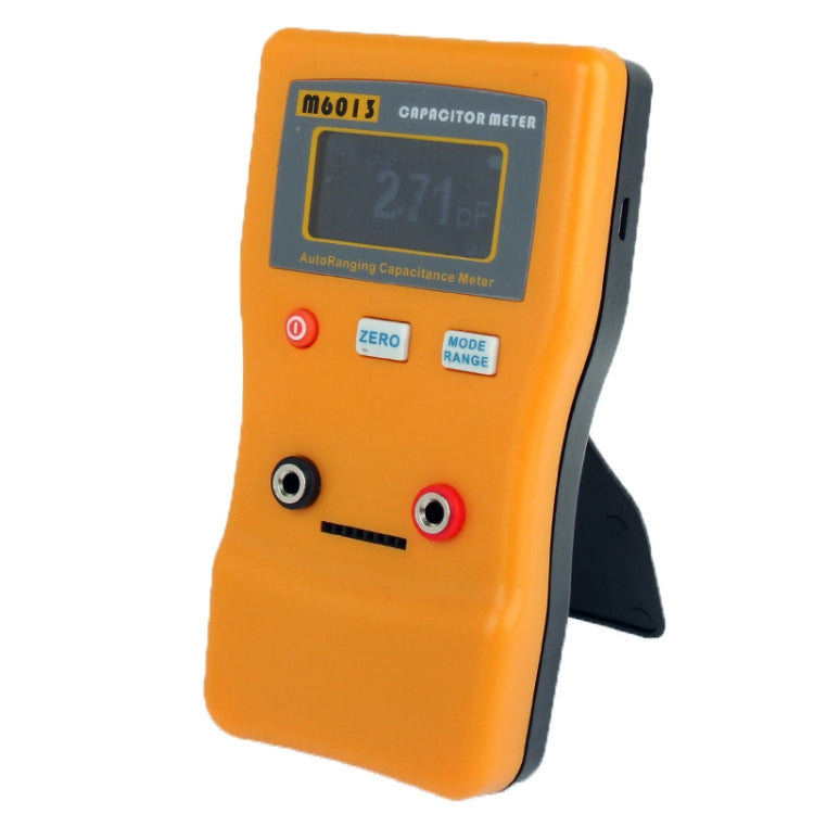 M6013 Auto Range Digital Capacitor Capacitance Tester Meter Cap 0.01pF to 47mF(Orange)