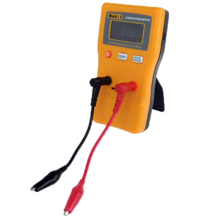 M6013 Auto Range Digital Capacitor Capacitance Tester Meter Cap 0.01pF to 47mF(Orange)