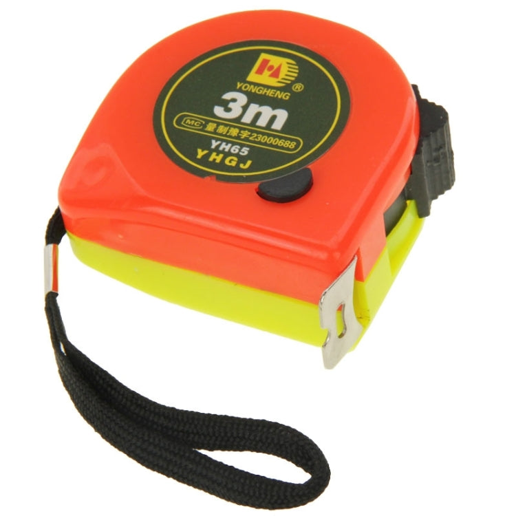 YongHeng YH65 3m Measure Tape, Scale: 1mm(Red)