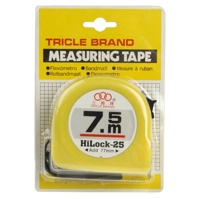 7.5m Measure Tape, Scale: 1mm(Yellow)