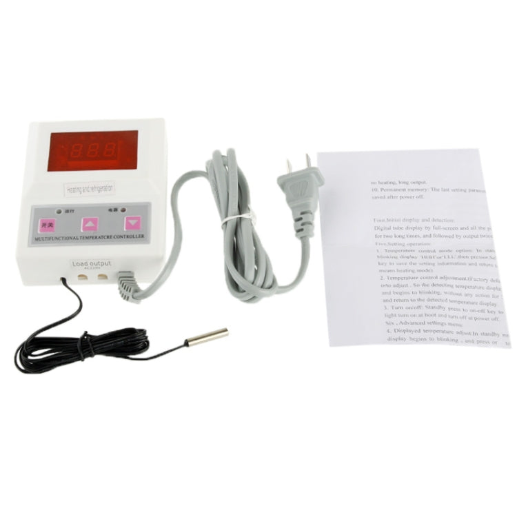 1.4 inch LCD Red Light Intelligent Digital Thermostat / Temperature Controller(White)