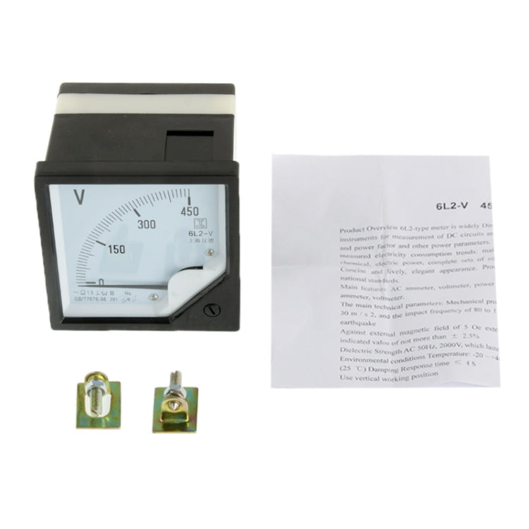 6L2 450V Panel AC Voltmeter(Black)