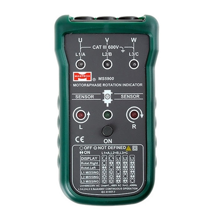 MASTECH MS5900 Motor and Phase Rotation Indicator