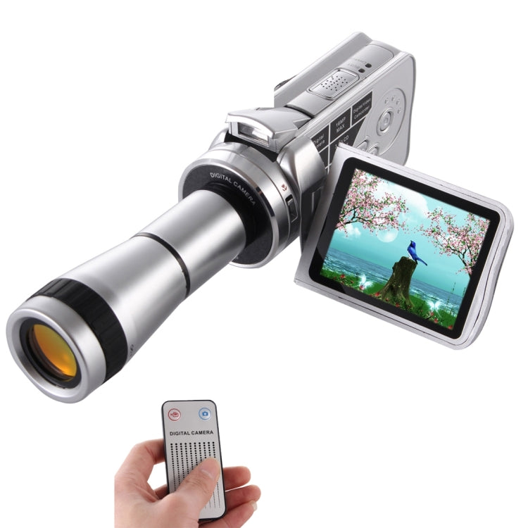 Handheld DV Camera Telescope Camera 8x Optical Zoom, HD 720P Camcorder up to 30fps, Max 16.0 Mega Pixels Still Pictures with Music Player / Voice Recorder / Wed Cam 8X Digital Zoom + 9X Binocular Lens